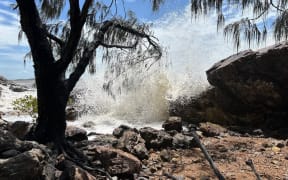 Australia's Bureau of Meteorology says large and powerful seas are expected for several days.