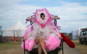 A festival attendee at Splore