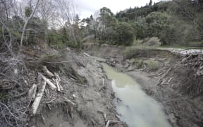 Slash from the heavy rain in Gisborne in June 2018.