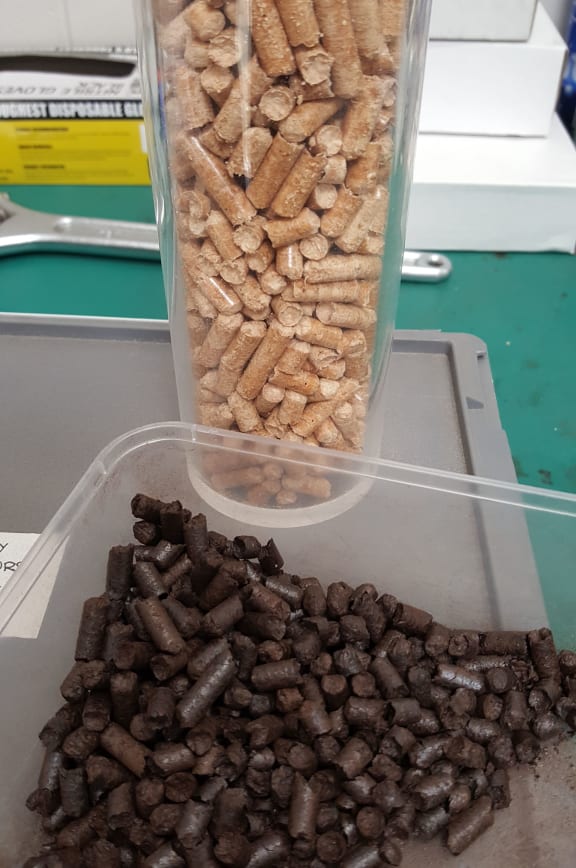 Wood pellets that have been through the torrefaction process burn more efficiently and could be used in place of coal in industrial boilers.