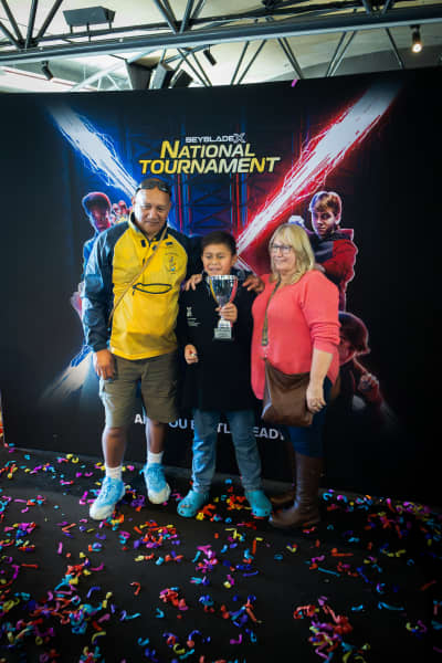 Charlie Ross-Matenga with Patrick and Sue.