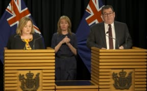 Megan Woods and Grant Robertson.