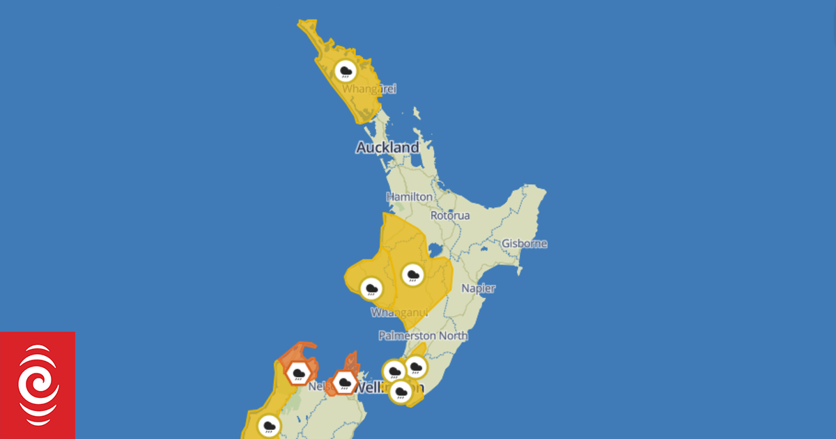 Heavy rain watches in place for North Island as front moves from South Island - Vimarsana News