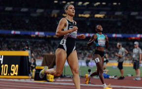 Zoe Hobbs at the 2025 World Athletics Champs, Tokyo.