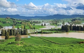 Flooding in Waitomo district.