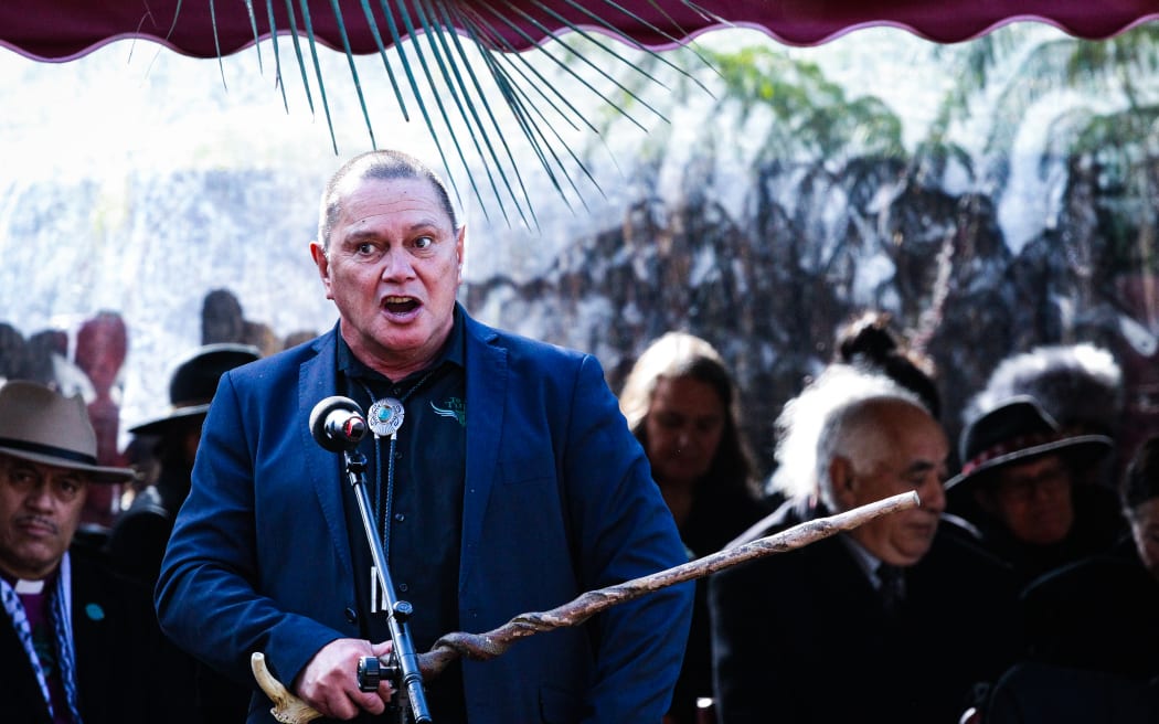 People pay their respects at Tuurangawaewae Marae, on the third day of the tangi for Kiingi Tuheitia, 1 September, 2024.