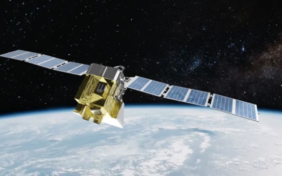 Artist’s rendering of MethaneSAT, the satellite EDF developed.