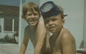 Clint (r) and Ron Howard
