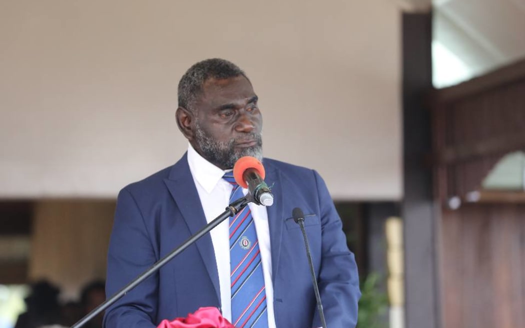 Bougainville's President Ishmael Toroama addressing the nation following the swearing-in of the fifth Bougainville House of Representatives on 10 October, 2025.
