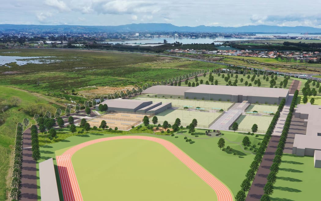 An artist's impression of the potential future Trustpower Baypark.