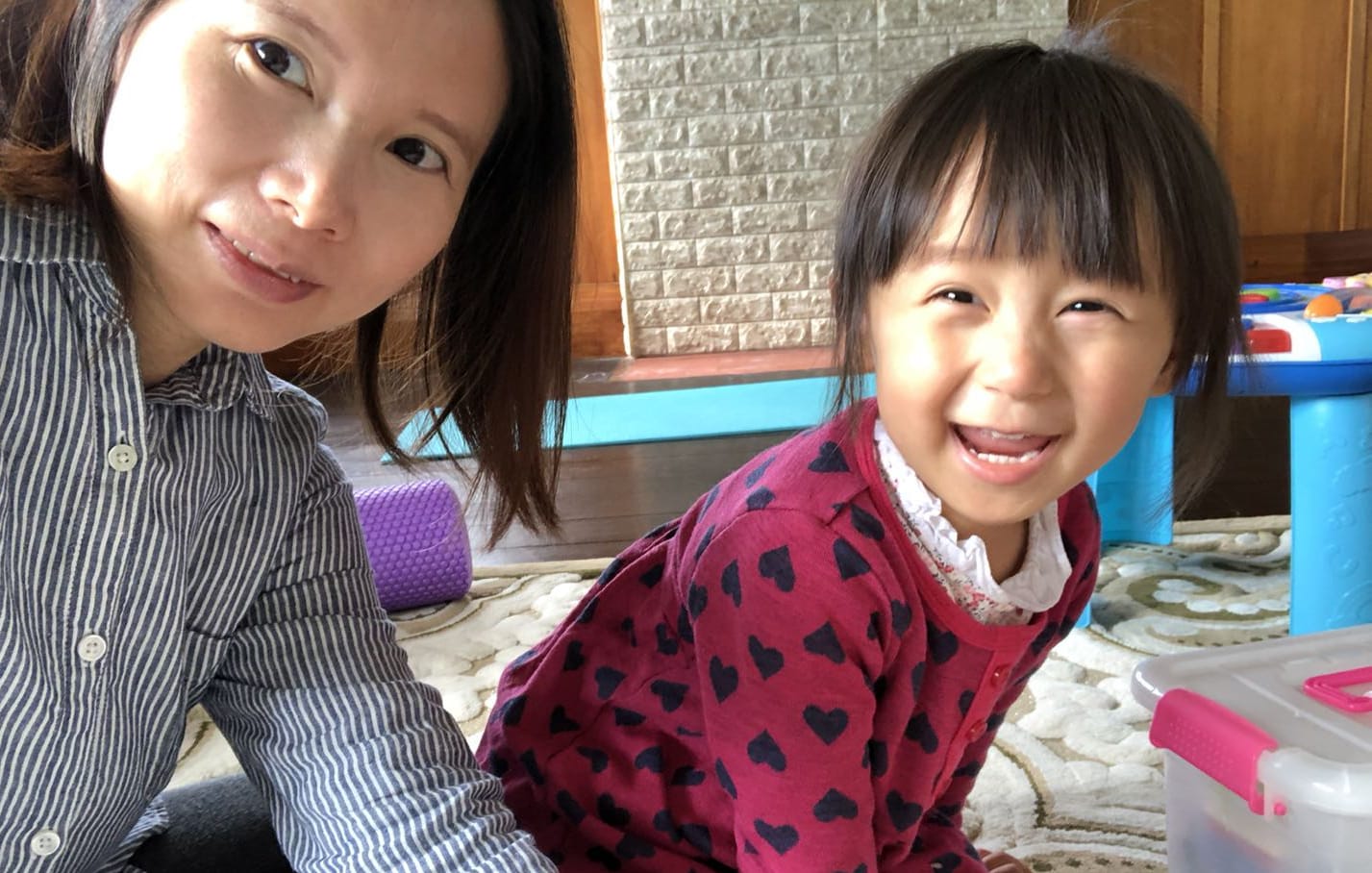 Lily Gao and her daughter Elysse. Gao says she's enjoying spending lots of time with her family during quarantine or lockdown both in Wuhan and Auckland.