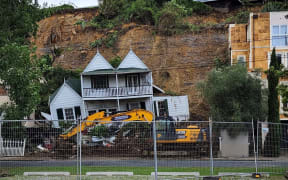 A slip in Remuera's Arney Road, on 29 January, 2023