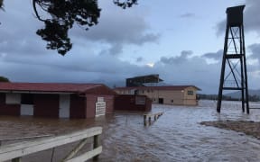 Heavy rain on the West Coast flood Greymouth golf course