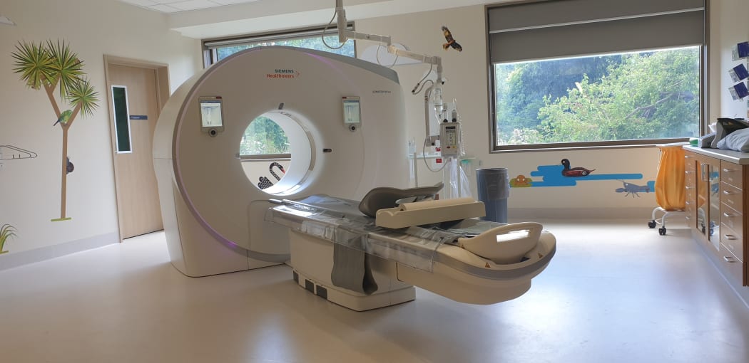 CT scan machine at Christchurch Hospital Waipapa.