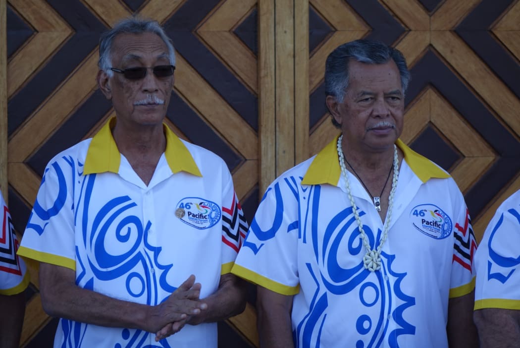 Niue premier Toke Talagi and Cook Islands prime minister Henry Puna.