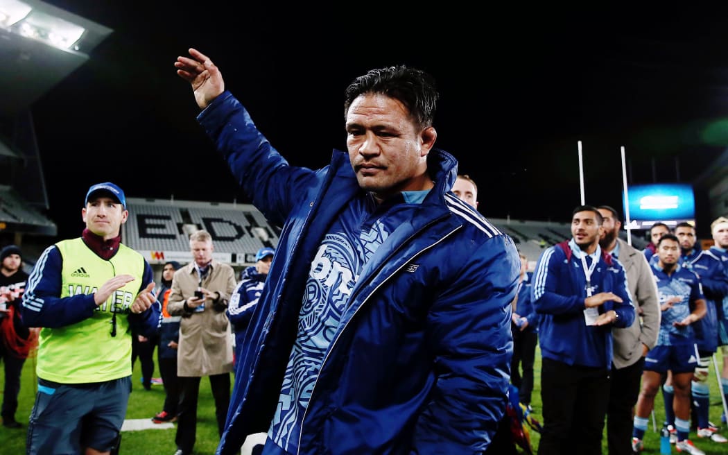 Keven Mealamu bids farewell to the Blues faithful at Eden Park