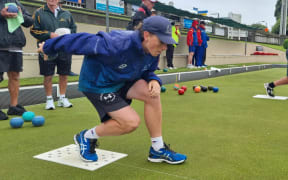 Wellingtonian teenager Marshall Kenny is one of the youngest competitors at the Taranaki Men's Open Fours.