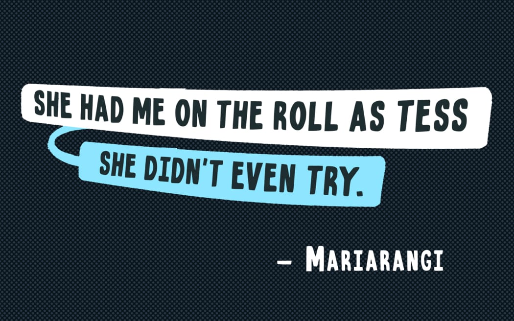 She had me on the roll as Tess. She didn't even try.