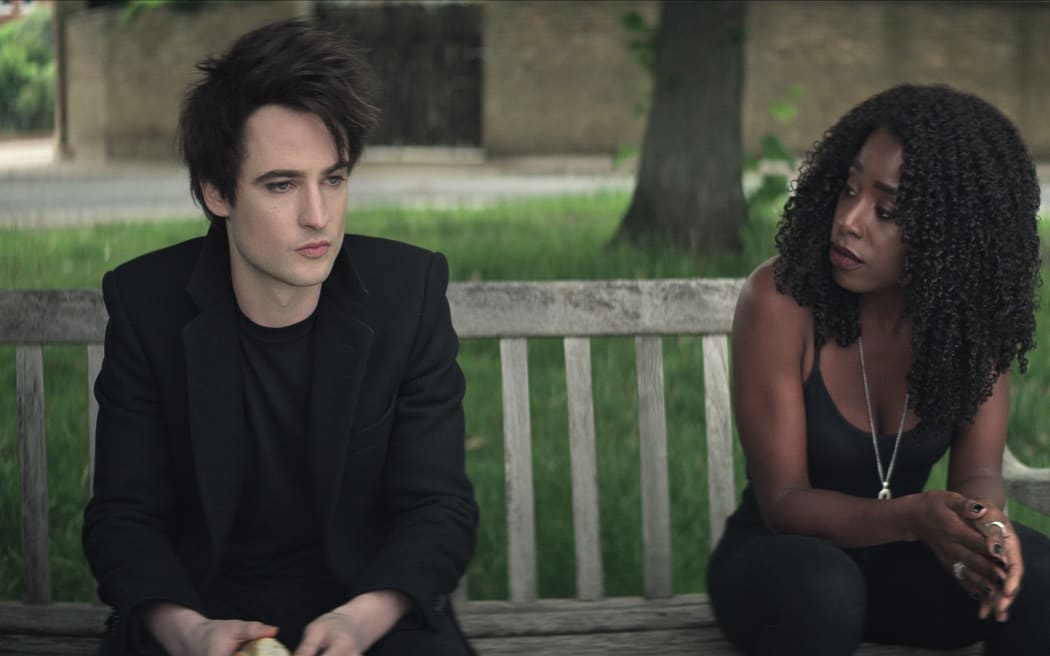 The Sandman. (L to R) Tom Sturridge as Dream, Kirby Howell-Baptiste as Death in episode 106 of The Sandman. Cr. Courtesy of Netflix Â© 2022