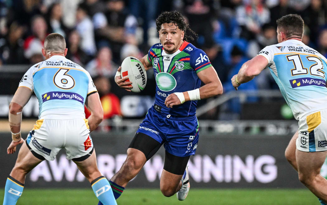 Dallin Watene-Zelezniak of the Warriors, NZ Warriors v Gold Coast Titans.