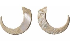 The 23,000-year-old fish hooks that were found in a cave on Okinawa.