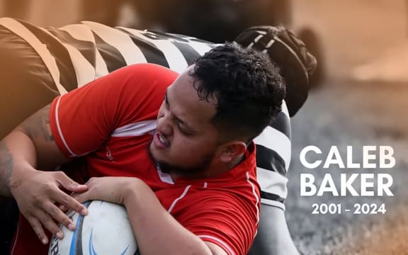 Caleb Baker played rugby for Napier Tech. His funeral was held at the clubrooms. Photo / Napier Technical Sports Club
