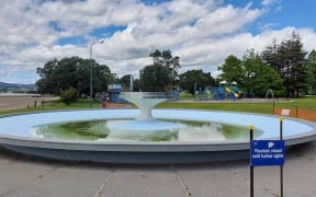 Tauranga's Memorial Park fountain, pictured this month, has been closed since May after a preschooler's suspected drowning.