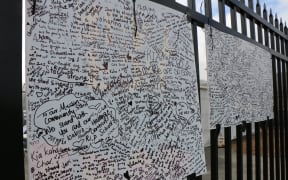 The Christchurch community has left messages for the Muslims at Linwood Mosque.