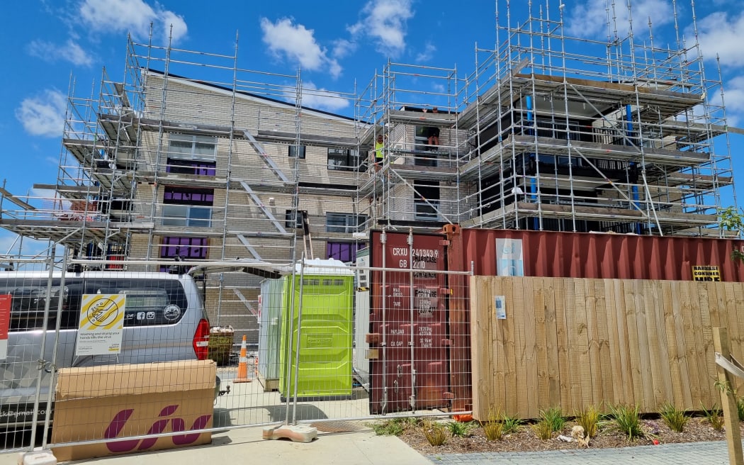 A construction site in Manukau, South Auckland.