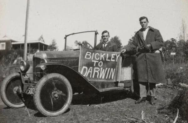 Nevill Westwood and Greg Davies became the first people to drive around Australia in 1925.