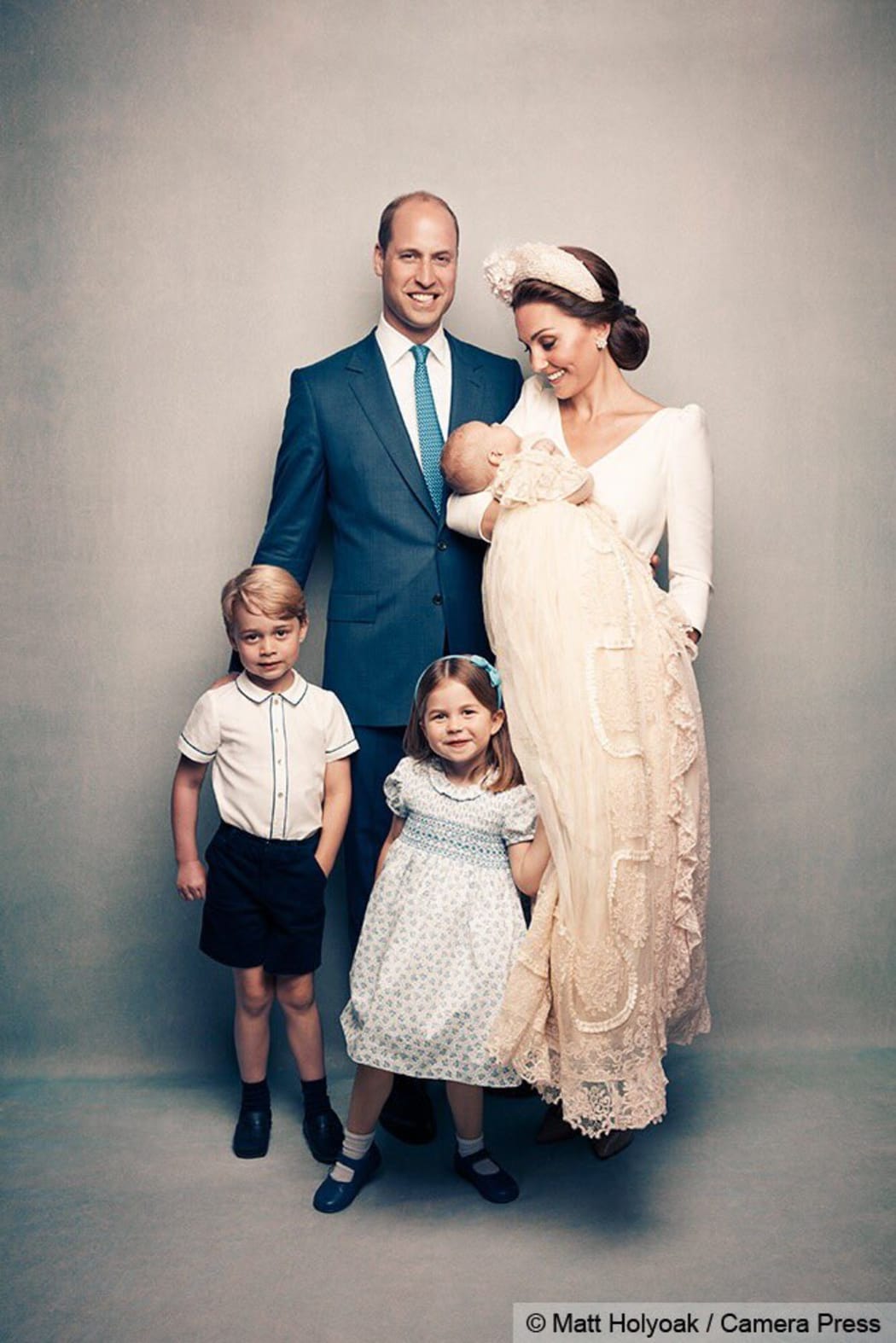 The Duke and Duchess of Cambridge released family photographs to mark the christening of their third child Prince Louis.