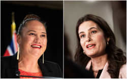 Labour Party’s Carmel Sepuloni and National Party’s Nicola Willis.