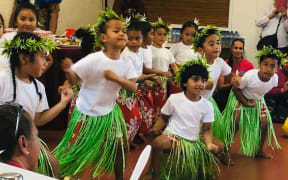 Tokelau children perform at the launch of their language week last weekend.