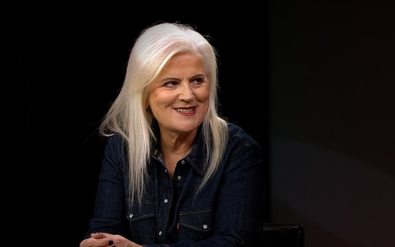 Dame Julie Christie in studio for an interview on season 3 of 30 with Guyon Espiner.