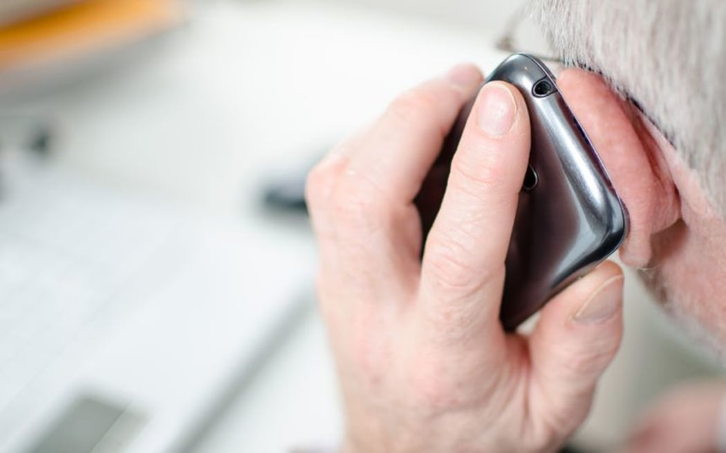man on mobile phone