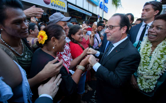 Francois Hollande visits French Polynesia