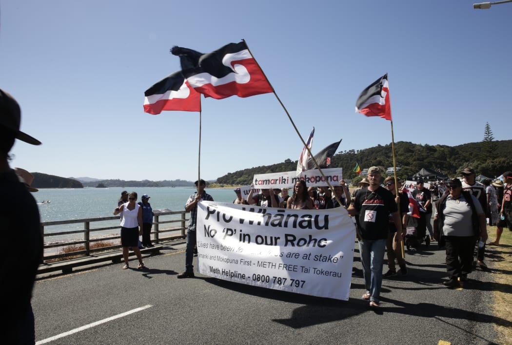 Hikoi arrives at Waitangi