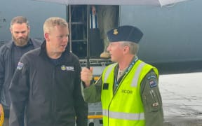 PM Chris Hipkins arrives in Auckland to inspect flood damage