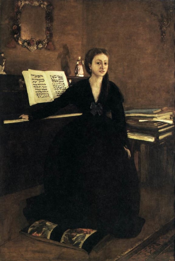 Madame Camus at the Piano, by Edgar Degas, 1869