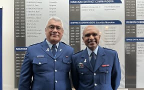 Superintendent Fata Willi Fanene, the police’s Pacific national partnerships manager, and National partnerships manager for ethnic communities, Rakesh Naidoo.