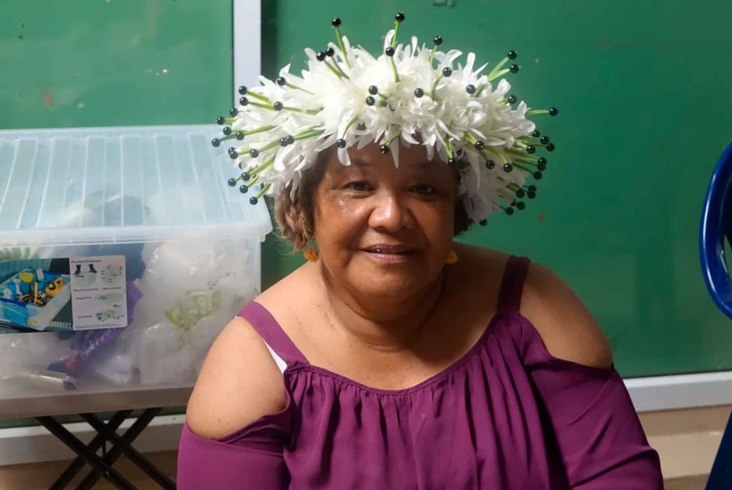 A food vendor at Niue's 5th Arts and Cultural festival.