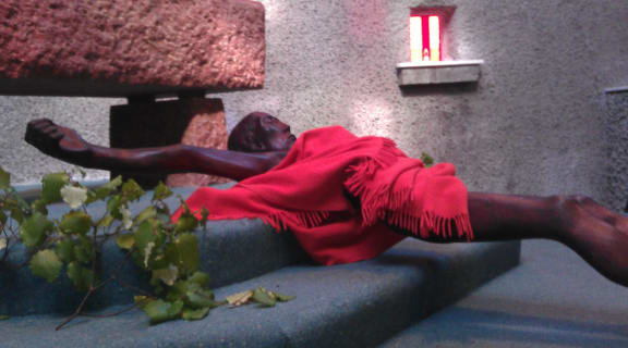 The 1.6 metre statue was stolen from the chapel some 12 years ago.