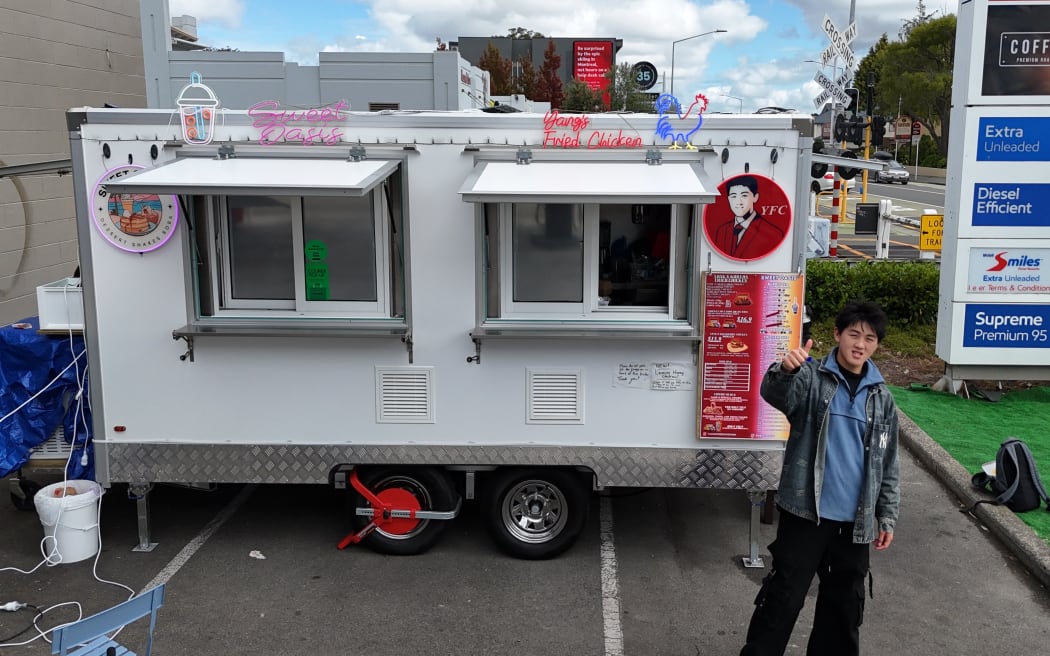 Ben Yang and his food truck.