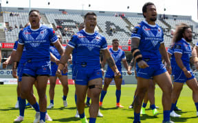 Toa Samoa have reached the last two World Cup quarter finals.