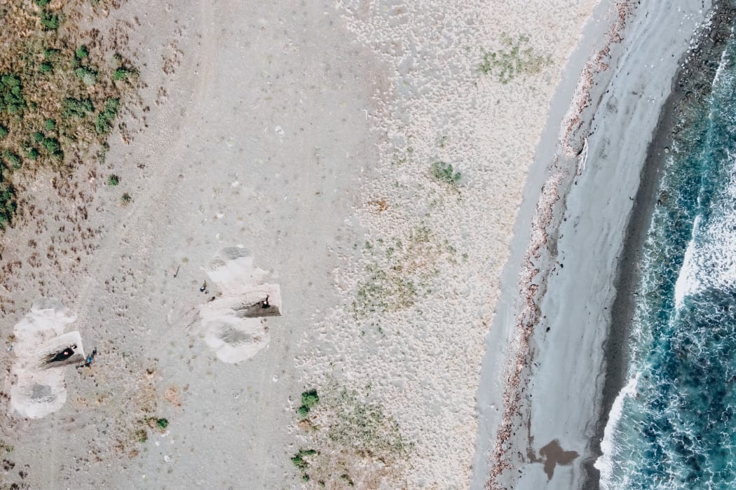 Scientists dug four separate pits on four separate ridges, extending further and further away from the seafront.