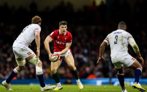 Joe Hawkins of Wales during the Six Nations.