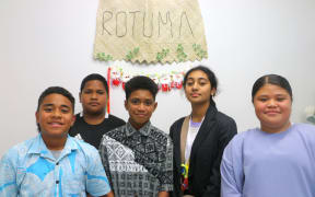 Left to right: Gedalya Parker, Bese Curu, Braylan Camaibau, Gabriella Naidu and Fuipeneisi Vaurasi.