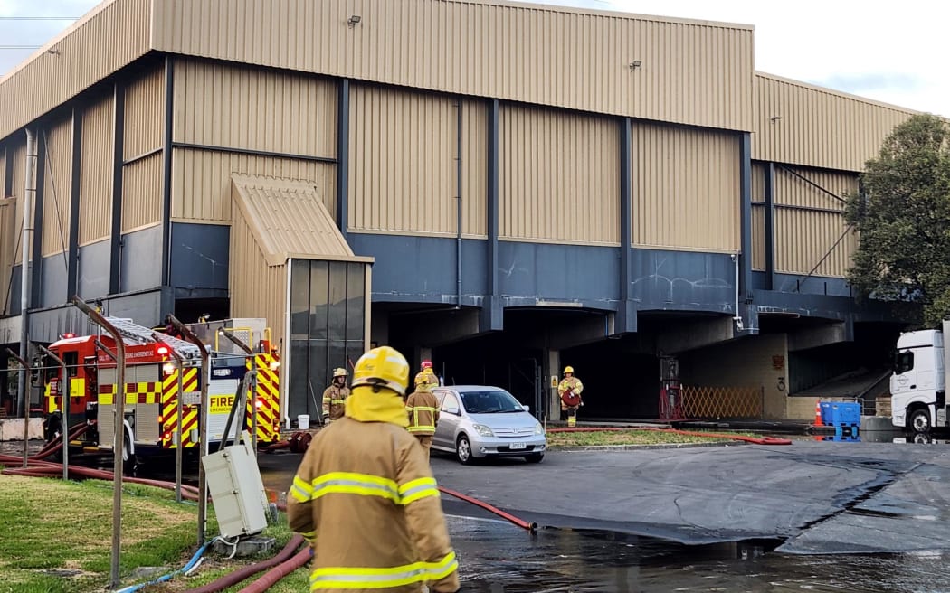Onehunga transfer station fire