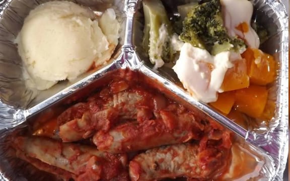 Southern DHB volunteer Liz Green described this meal, provided by the Compass Group, as "incredibly salty" and "very watery".