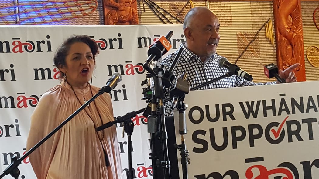Māori Party co-leaders Marama Fox and Te Ururoa Flavell.